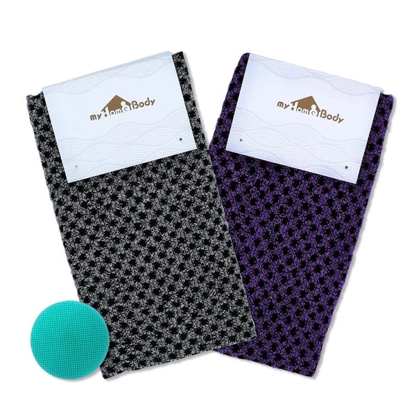 Extra Long Exfoliating Washcloth, Exfoliating Body Scrubber, Shower Towel, Lo...