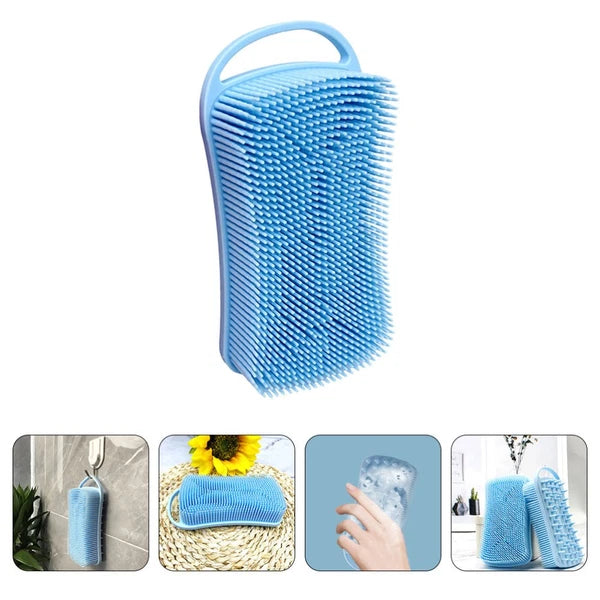 Silicone Shower Brush Practical Bath Brush with Hanging Hook Home Bath Supply