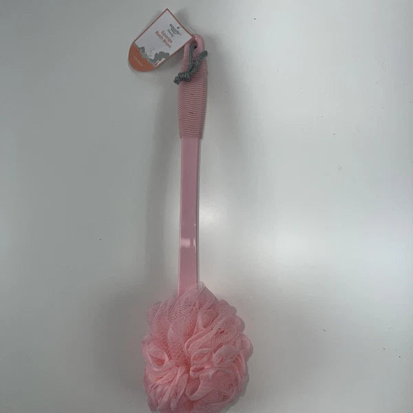 17'' Long Handle Bath Brush Loofah Shower Sponge Long Handle Back Scrubber