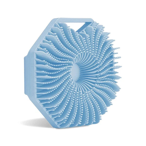 2 in 1 Body Shower Scrubber Wash Exfoliator Brush Scalp Silicone Massager