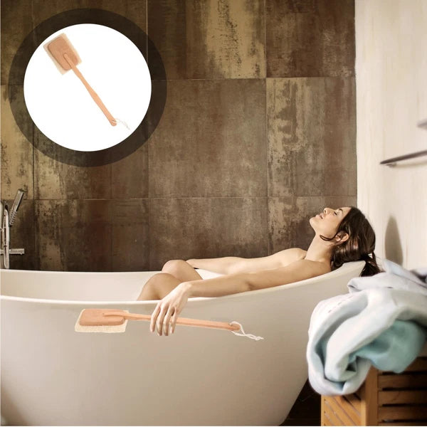 Back Massage Brush Scrubber with Long Handle Shower for Body Bath