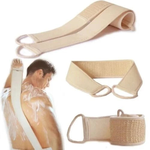 back strap bath shower body sponge body scrubber brush personal cleaning tool