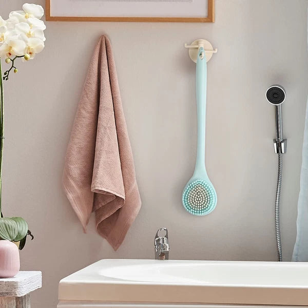 16.4 Inch Long Handle Back Bath Brush Soft Shower Body Scrubber, 2 Pack