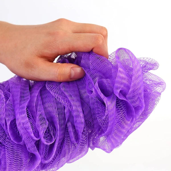 Back Scrubber Brush Long Handle for Shower, Loofah On a Stick Sponge Back Bru...