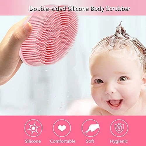 2 Pcs Silicone Body Scrubber, Dish Scrubber, Soft Silicone Loofah, Exfoliator