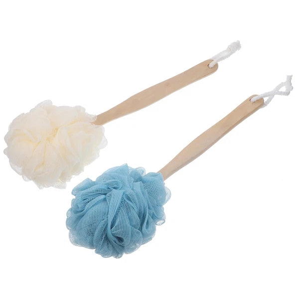 2 Pcs Shower Scrubber Brush Bath Bathtub with Long Handle