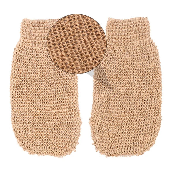 2Pcs Exfoliating Body Brush Glove Bath Scrubber for Smooth Skin