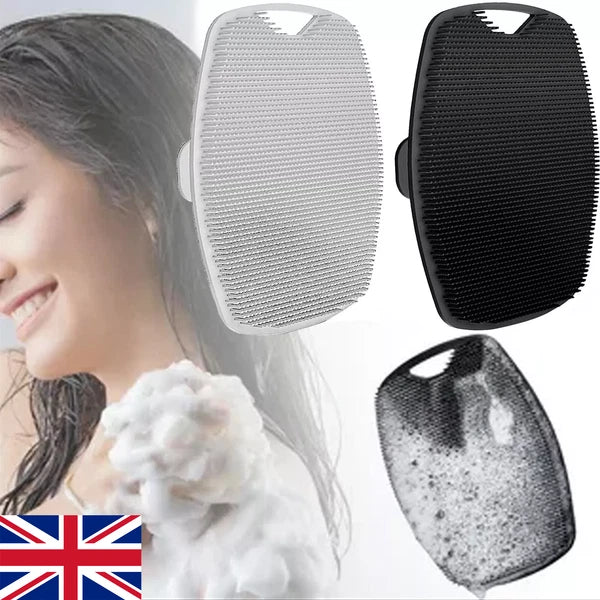 Mens Silicone Body Scrubber Shower Cleansing Brush Exfoliating Deep Clean Tool