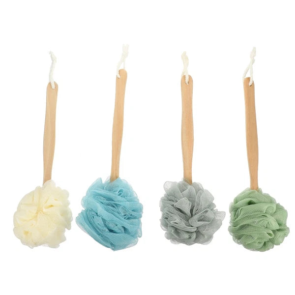4 Pcs Bath Brush Rubs Back Brushes Shower Exfoliating Scrub Dry