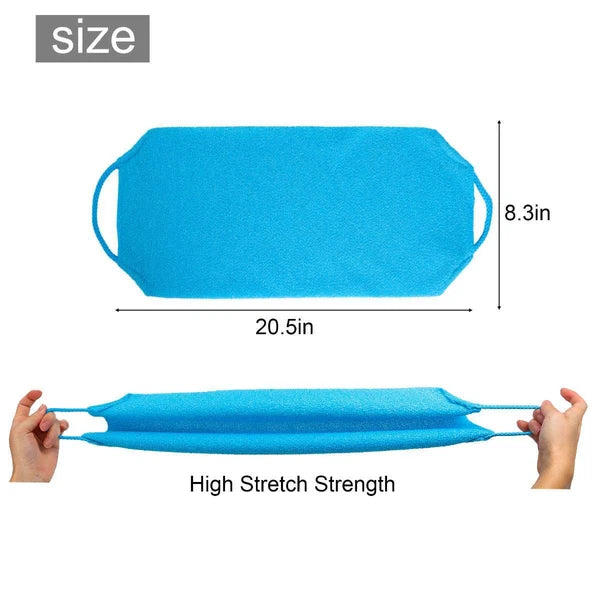 Bath Towel Shower Back Scrubber Skin Exfoliating Body Brush Washing Cloth Strip
