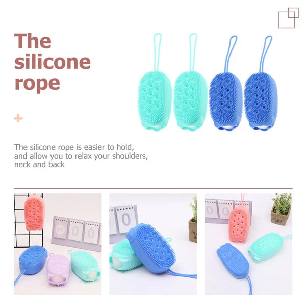 4 Pcs Scrub Brush Man Shower Scrubber for Body Bath Scrubbers Brushes