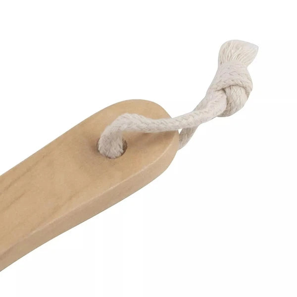 2pcs Natural Bristle Body Brush - Wooden Spa Scrubber for Dry Skin & Shower Care