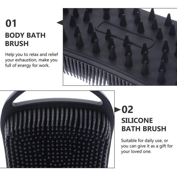 Bath Brush Man Travel Shower for Cleaning Silicone Scrubber Body