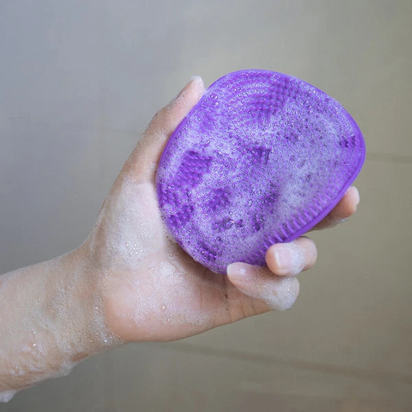 Silicone Bath Brush Scalp Massager Washing Comb Hygienic Exfoliating Body Clean