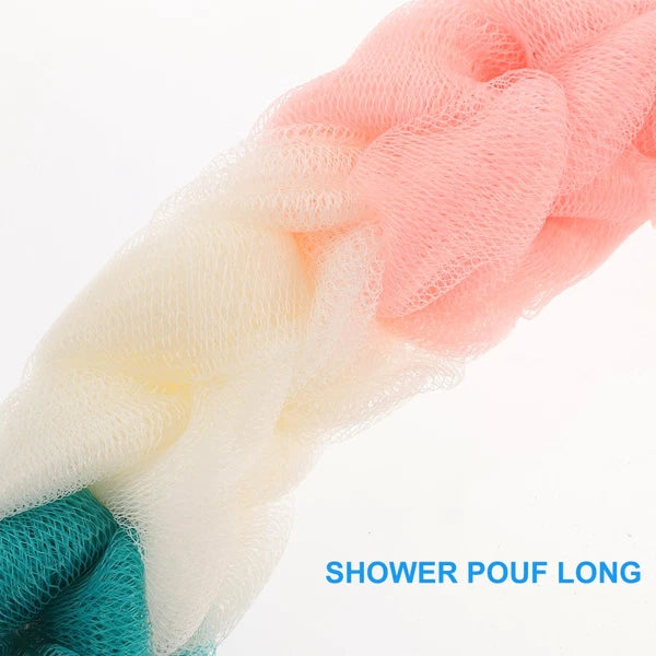 3 Pcs Back Scrubber Bath Towel Man Body Tool Puff Shower Exfoliating