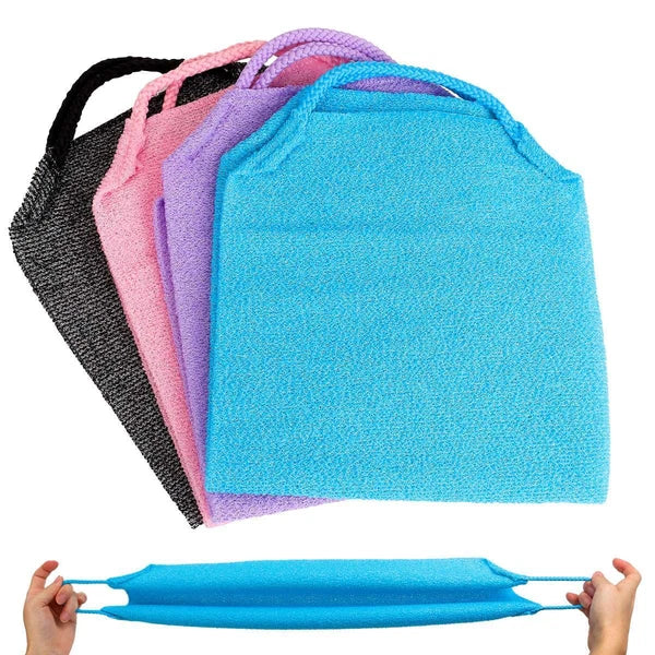 Bath Towel Shower Back Scrubber Skin Exfoliating Body Brush Washing Cloth Strip