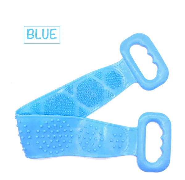 Silicone Bath Towel Back Brush Scrubber Exfoliating Scrub Body Wash Dual Side