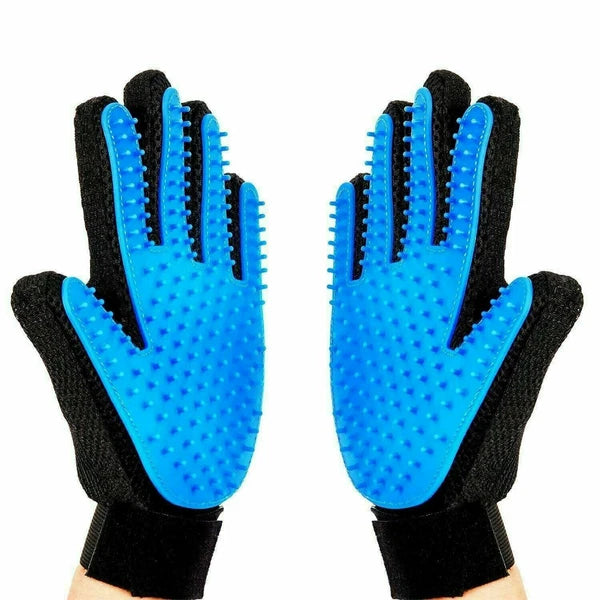 Pet Dog Cat Bath Gloves Grooming Washing Massage Fur Hair Soft Cleaning Brush US