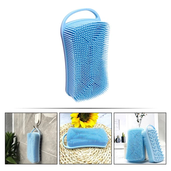 Silicone Shower Brush Practical Bath Brush with Hanging Hook Home Bath Supply
