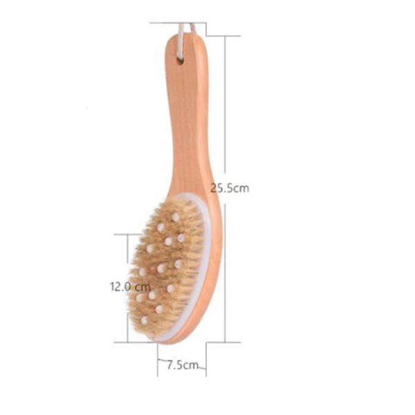 Body Brush Back Scrubbing Exfoliating Scrubber with Handles Dry Skin for