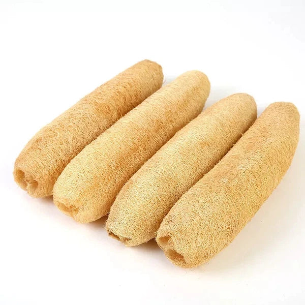 2pc Natural Loofah Sponges Organic Luffa Bath Shower Sponge Exfoliating Scrubber