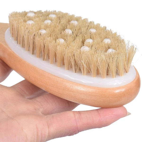 Body Brush Back Scrubbing Exfoliating Scrubber with Handles Dry Skin for