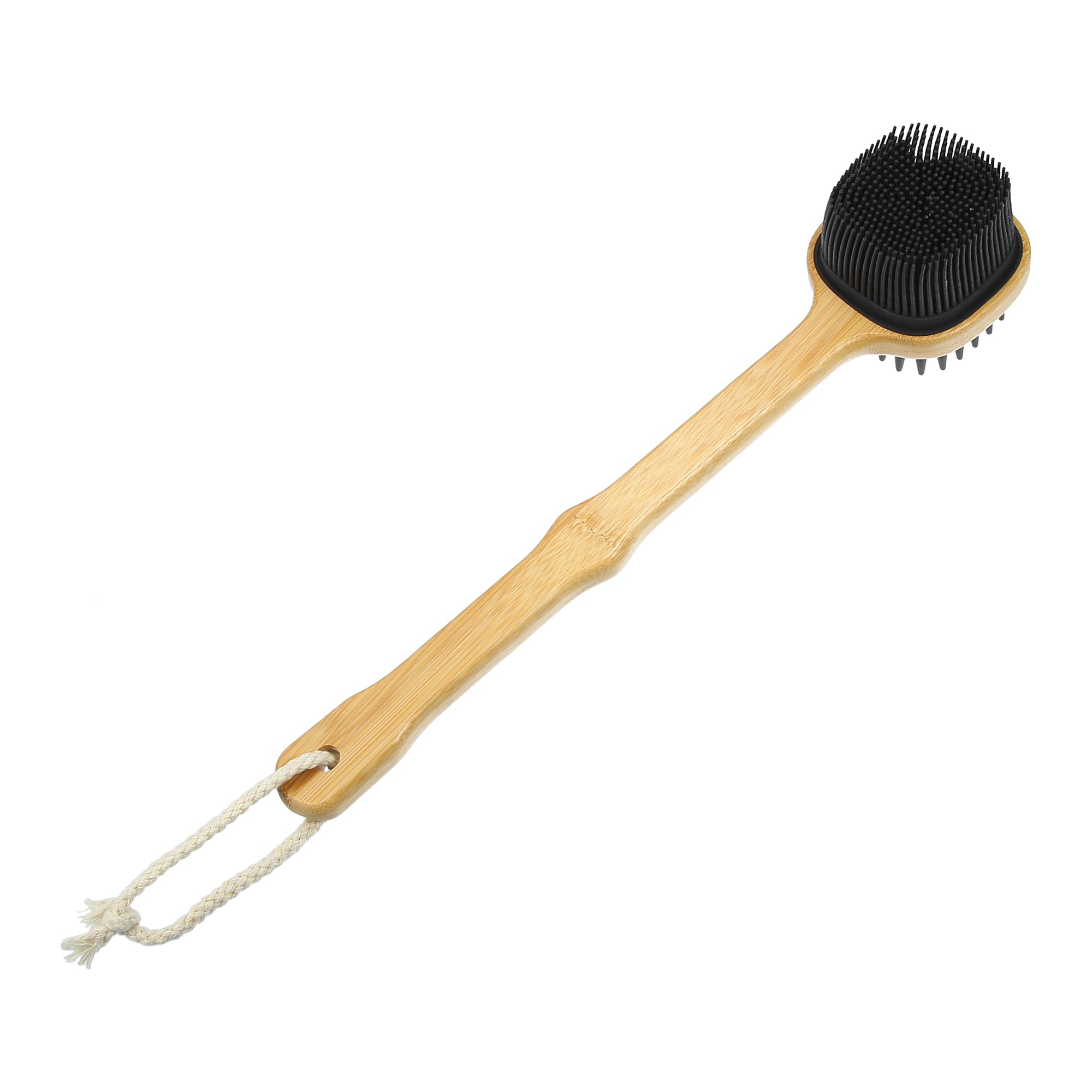 1Pc Long Handle Bath Back Scrubber Body Brush for Exfoliating Silicone